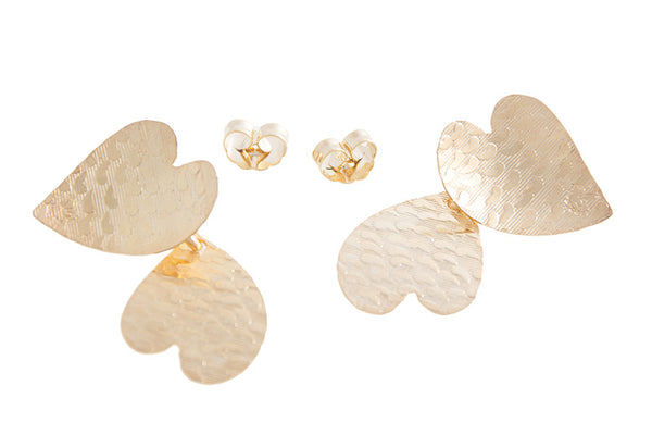 DOUBLE HEART EARRING